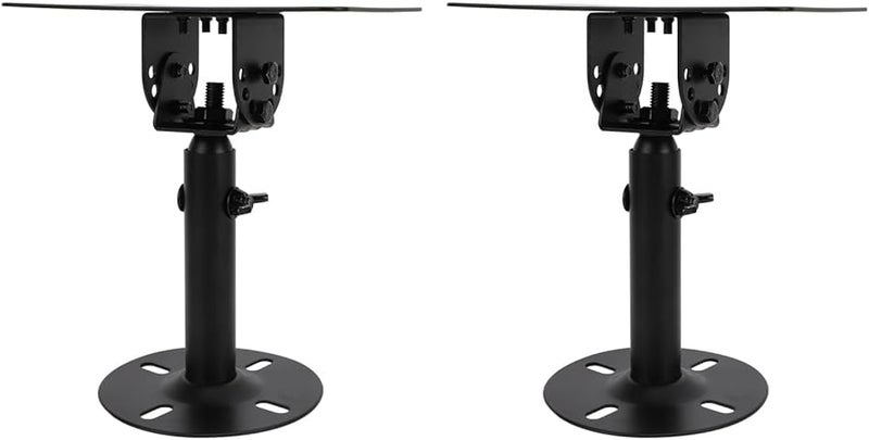 Yosoo Adjustable Speaker Wall Ceiling Mount Bracket Sturdy Iron Stand for Home Theater Studio - Image 2