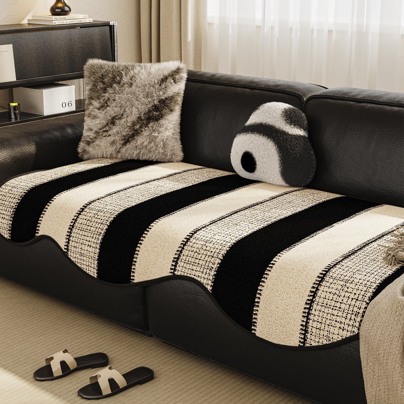 Sofa Cushion Four-Season Universal Anti-Slip Cushion Cloth Accessible Luxury Straight Row One-Piece Special-Shaped Cushion^H - Image 1