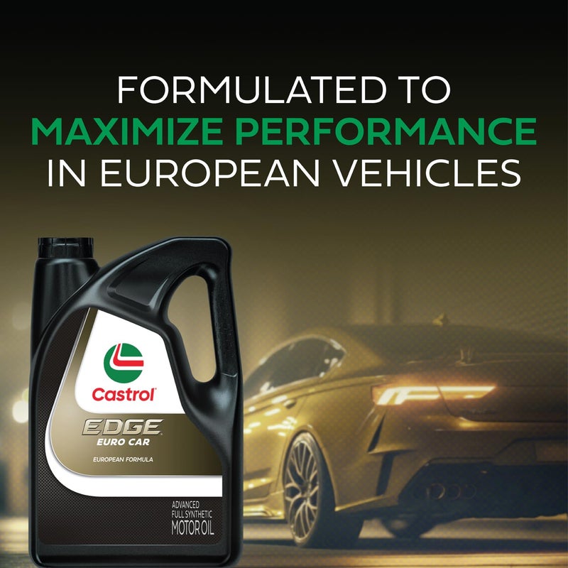 Castrol Edge Euro 0W-40 A3/B4 Advanced Full Synthetic Motor Oil, 5 Quarts - Image 3