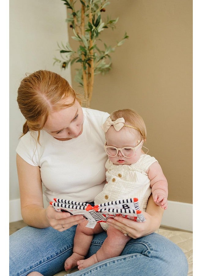 Genius Baby Toys Baby's First Soft Sensory Cloth Book with Alphabet & Numbers in High Contrast Colors for Infant and Baby  - Image 4