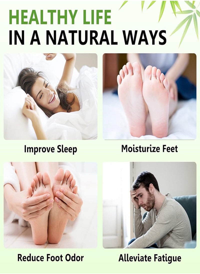 10Pcs Natural Bamboo Ginger Powder Foot Pad For Foot Care Deep Cleansing