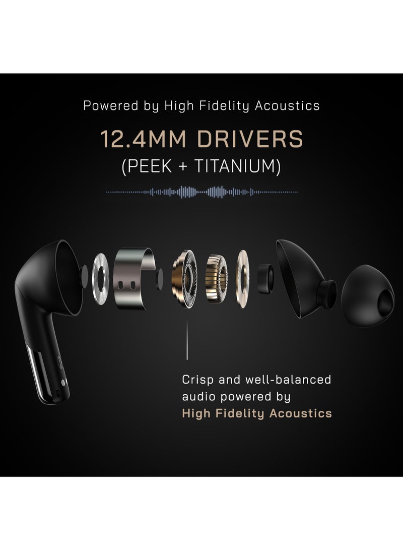 Noise Newly Launched Buds Xero Truly Wireless in-Ear Earbuds with Adaptive Hybrid ANC Up to 50dB to Detect Sound Environment, in-Ear Detection, Sound+ Algorithm, 12.4MM Driver, BT v5.3 Chrome Beige - Image 4