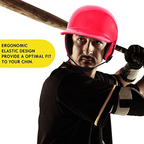 Clocean Padded Chin Strap for Batting Helmet with Elastic Band Breathable Soft Cup Softball Baseball Football Chin Strap Youth - Image 3