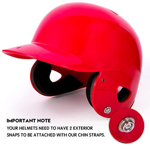 Clocean Padded Chin Strap for Batting Helmet with Elastic Band Breathable Soft Cup Softball Baseball Football Chin Strap Youth - Image 5