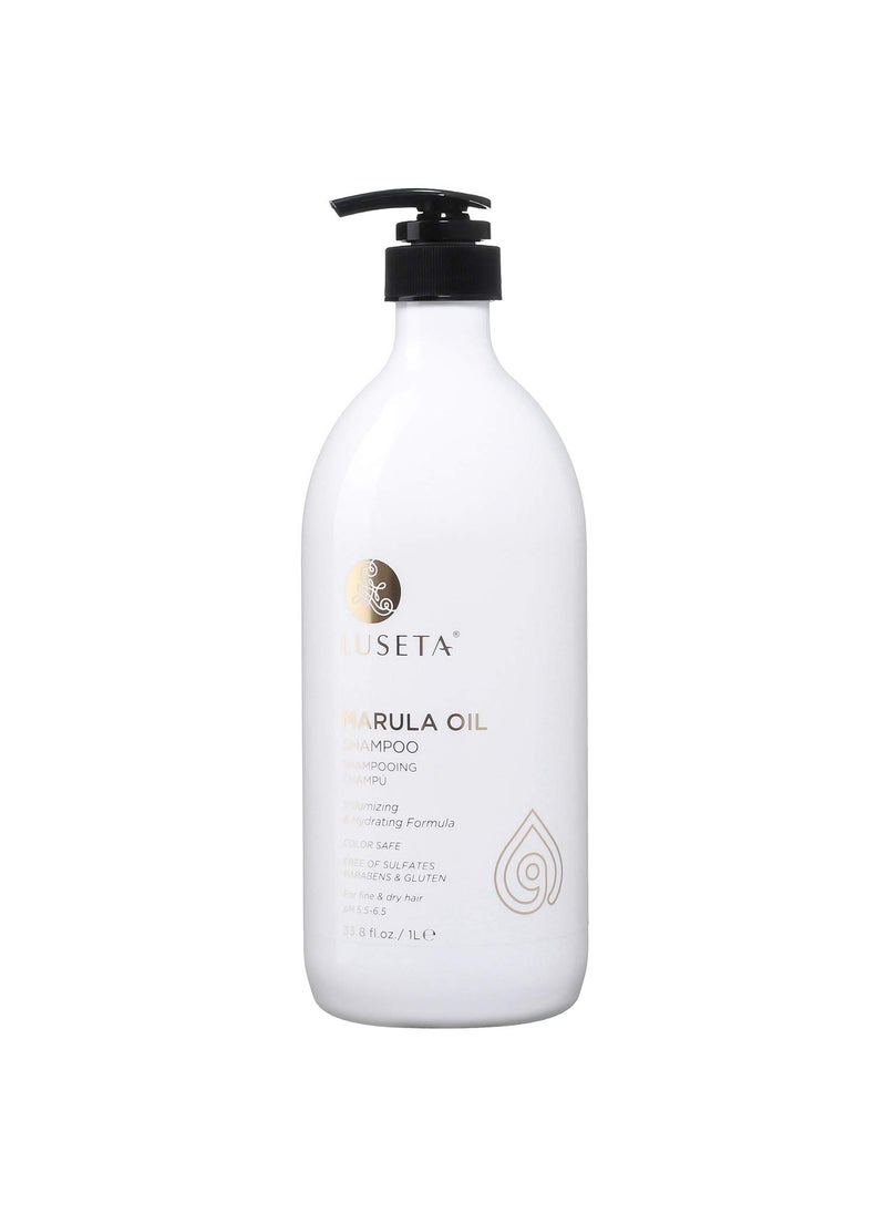 L LUSETA - Luseta Marula Oil Hydrating Hair Shampoo - Salon Quality Shampoo that Cleanses, Protects, Nourishes and Conditions, Sulfate-free, 33.8oz - Image 1