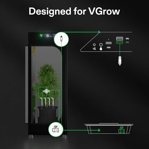 VIVOSUN FlexFeed Drip Irrigation Kit, 4W Automatic Irrigation System with Pump & 4 Drip Emitters, App-Controllable Professional Plant Watering Drip Kit for VGrow Smart Grow Box - Image 2