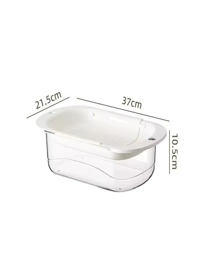 MUGATH Kitchen Sink Draining Basket | Multi-Purpose Over-Sink Expandable Drain Basket | Space-Saving Kitchen Strainer for Fruits, Vegetables & Utensils - Image 3