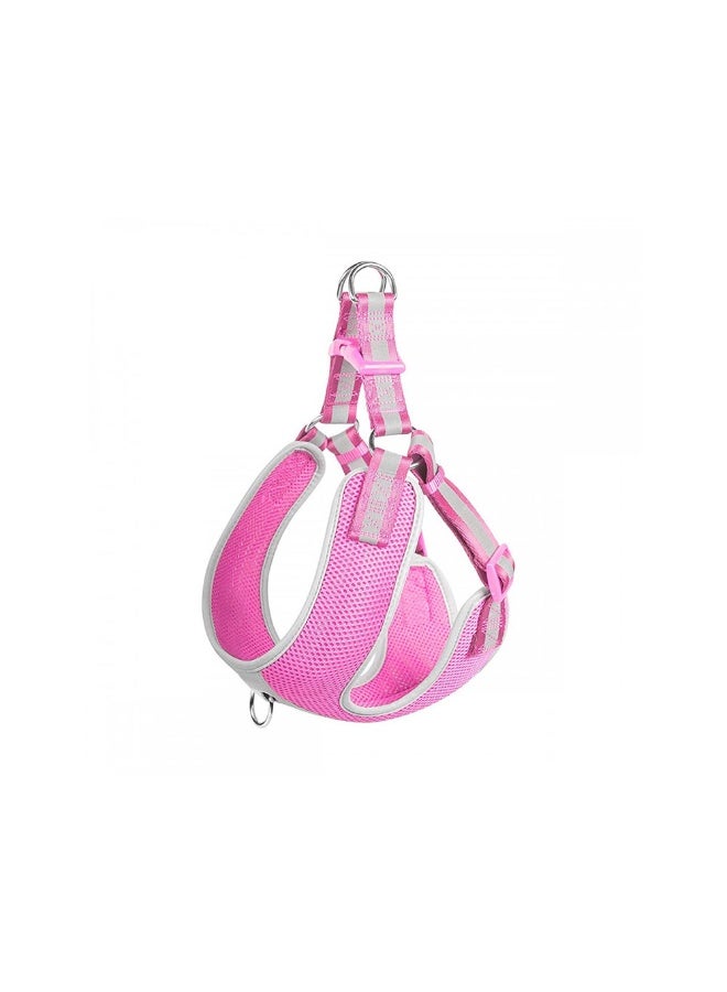 Fida Step-in Dog Harness Reflective - Pink - Small