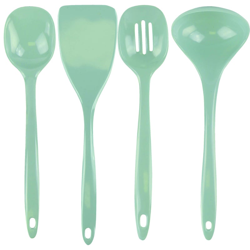 Reston Lloyd 4 Piece Melamine Utensil Kitchen Set, 11", Seafoam - Image 1