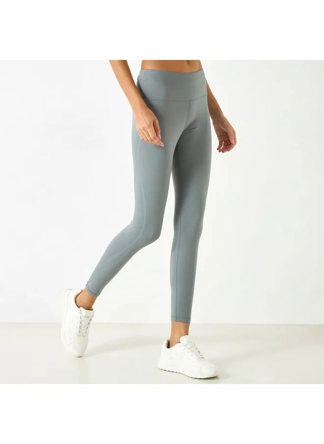 Kappa Kappa Solid Leggings with Elasticated Waistband