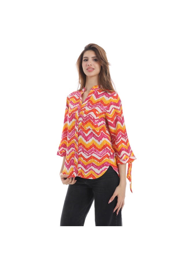 Cocktail 5731-blouse-fuchia  - Image 2