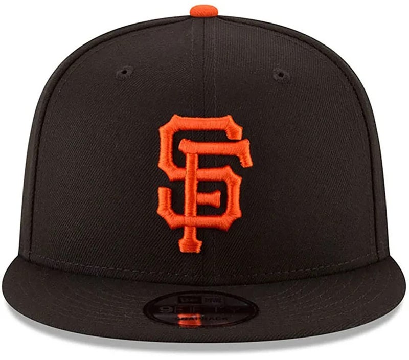 New Era MLB 9FIFTY Adjustable Snapback Hat Cap One Size Fits All (San Francisco Giants Black) - Image 2
