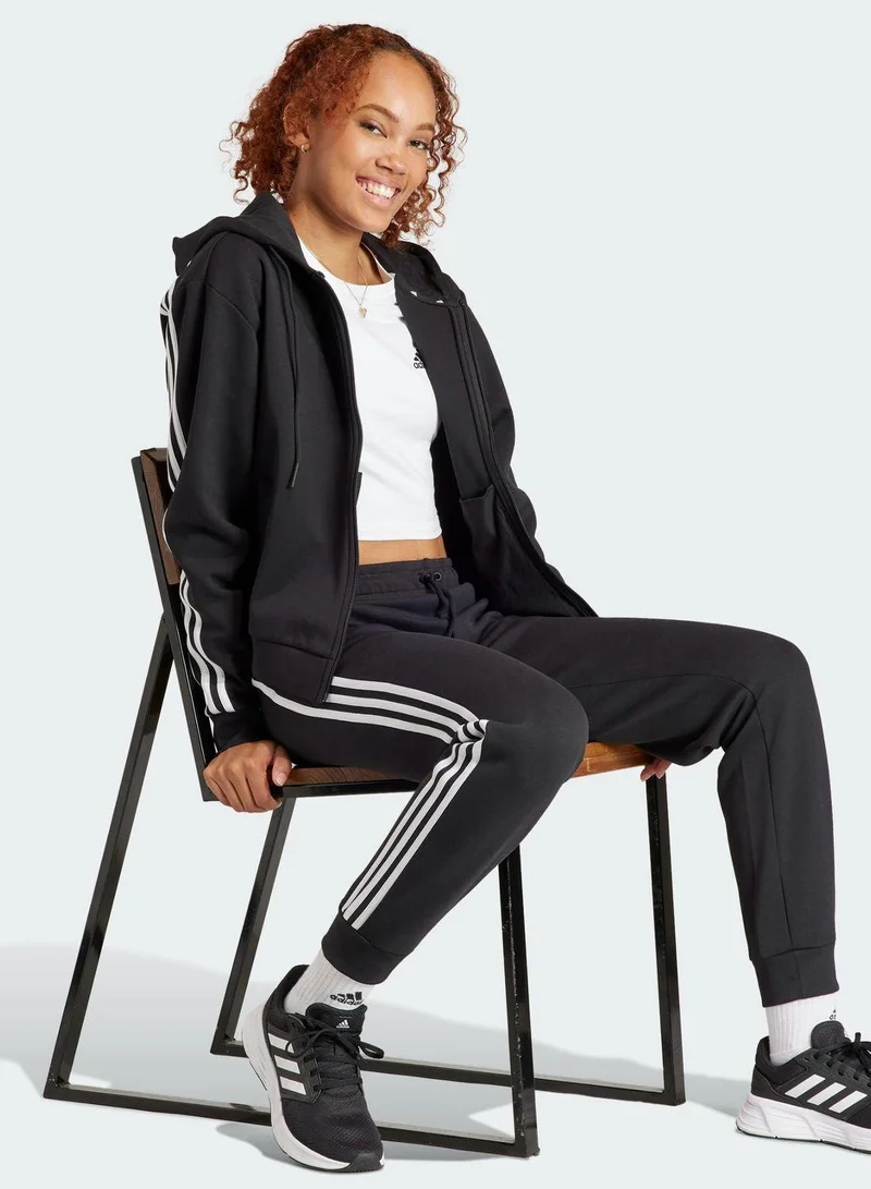 Adidas W Fi 3S Fz Hd Black Training Track Tops For Women Xs