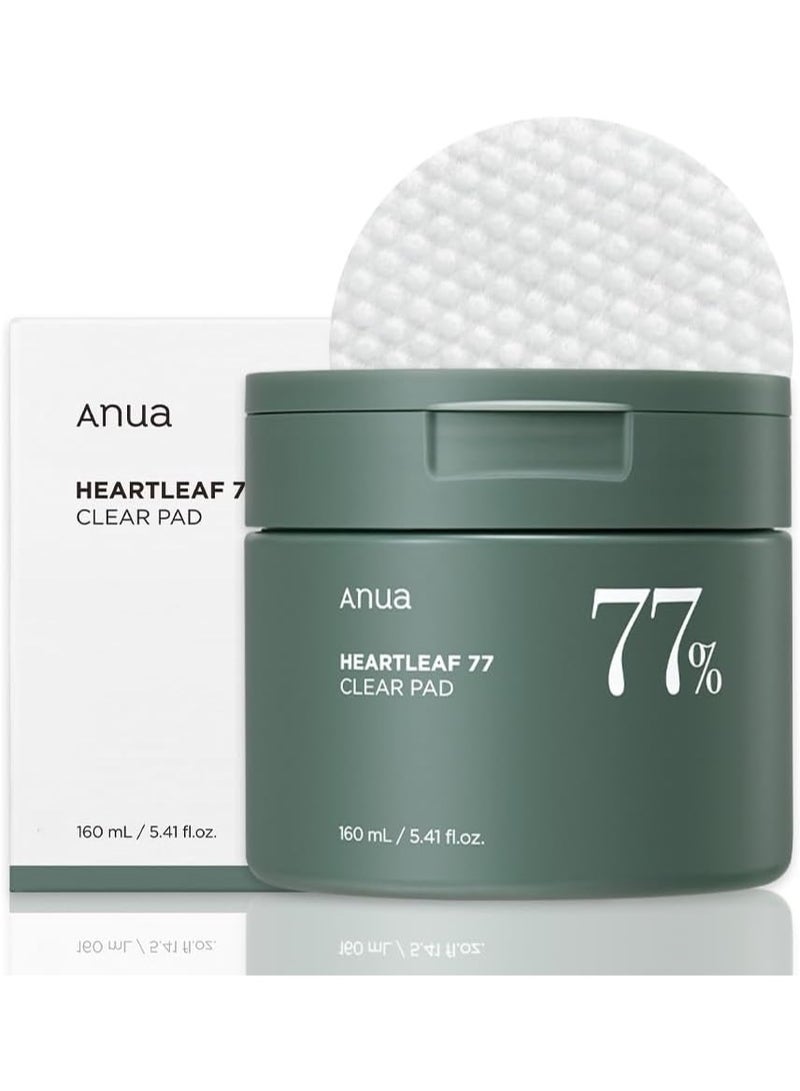 Anua Heartleaf 77 Toner Pads - Refreshing And Nourishing Facial Toner With 77% Heartleaf Extract - Gentle Exfoliation And Hydration 160ml - Image 1