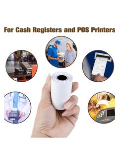 MARKQ [10 Rolls] Thermal Paper Receipt Rolls | 57 x 40mm Bill Ticket Printing for POS/Cash Register Receipt, Credit Card Machine, EPOS  - Image 5