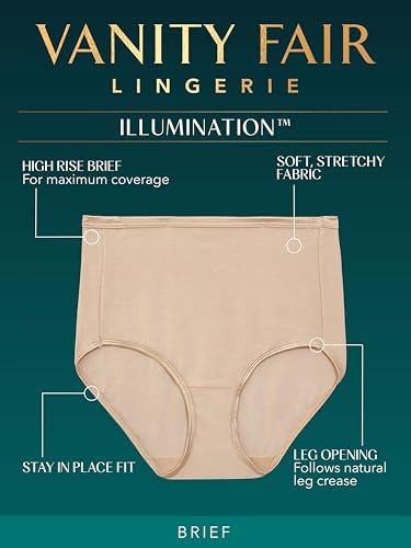 Vanity Fair Women's My Favorite Pants Illumination Brief #13109, Star White, Size 8 - Image 2