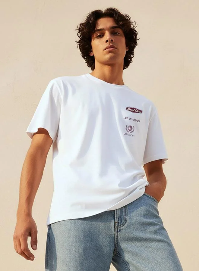 Lee Cooper Lee Cooper Men Regular Fit Crew Neck Short Sleeve Logo Print T-shirt