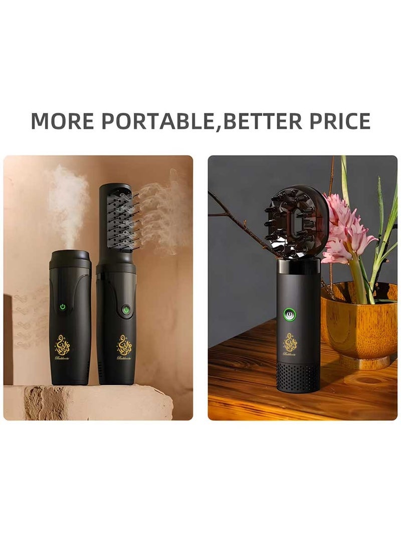 Bukhoon 2025 Stylish Electric Hair Incense Burner Portable Oud Bakhoor Holder  - Image 4