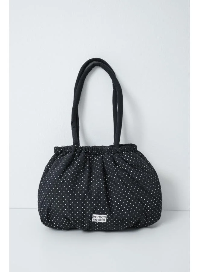 Puffer ruched handbag