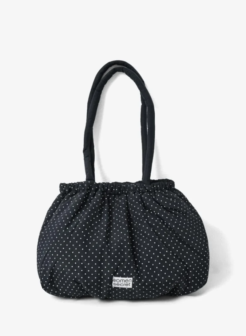 Puffer ruched handbag