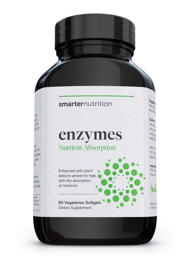 SMARTERNUTRITION Smarter Nutrition Enzymes Daily Digestive Aids With 16 Different Natural Enzymes Nutrient Absorption Aid W Bromelain Papain Lactase Astragin (1Month Supply 90 Capsules) - Image 2