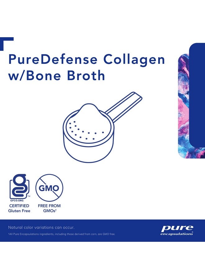 Pure Encapsulations بروتين الكولاجين من بيور إنكابسوليشنز مع مرق العظام | مرق عظام لذيذ ومسحوق كولاجين مهدرج مع فطر، ثوم قديم، ومستخلصات كركم محسنة حيوياً | 14.1 أونصة - Image 3