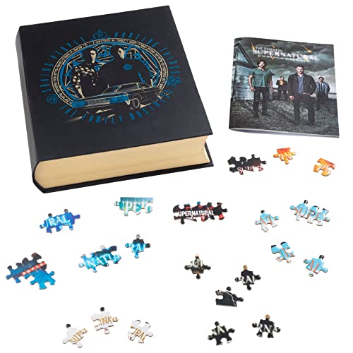 Insight Editions Supernatural Jigsaw Puzzle wKeepsake Box 500 Pieces Images from The Show Sam Dean Winchester Illustrated Book Officially Licensed Gift for Teens Adults Women Fans of Supernatural - Image 1