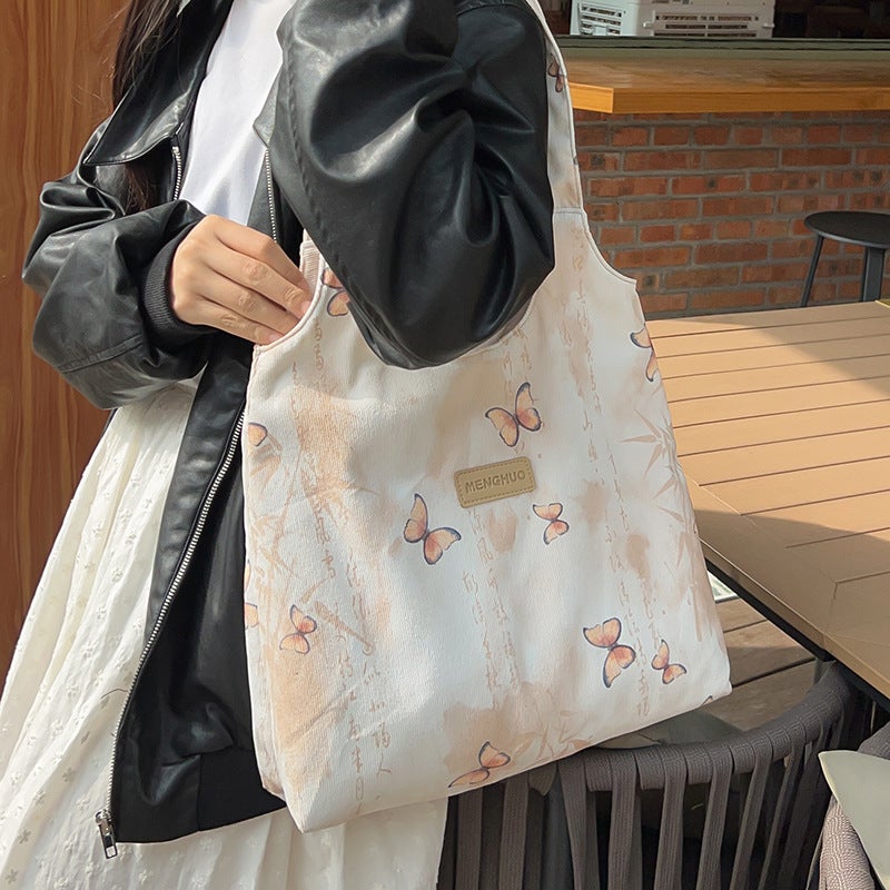 New Chinese Style Style Lightweight Underarm Bag Atmosphere Retro Vest Shopping Bag Butterfly Artistic Shoulder Bag For Women - Image 2