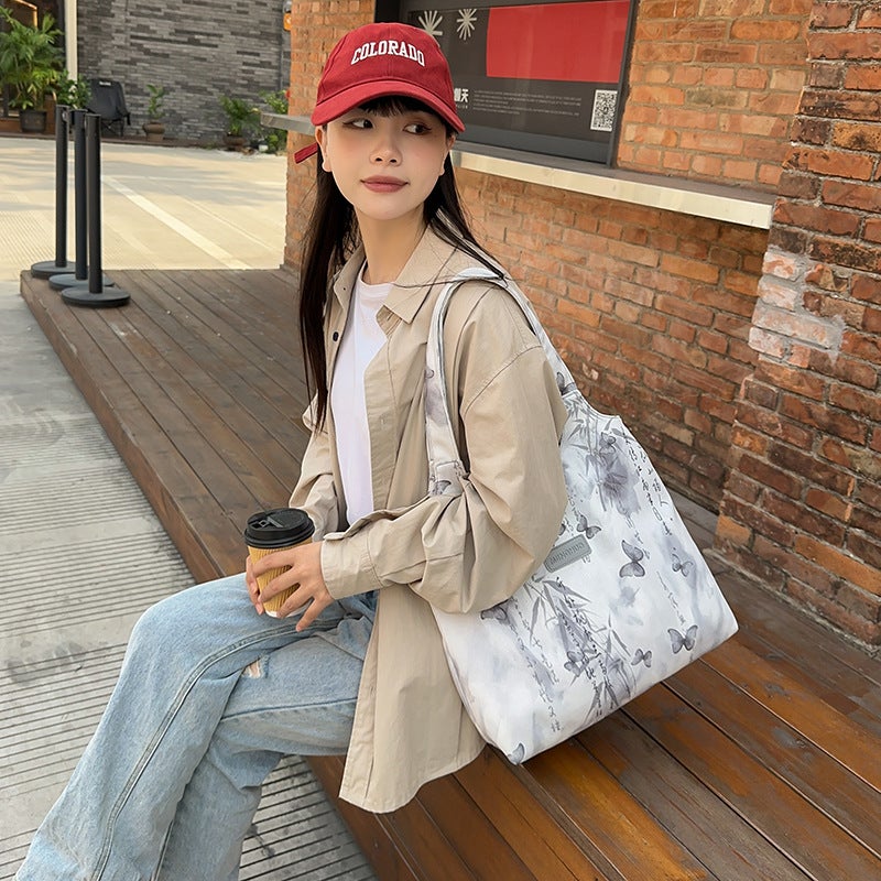 New Chinese Style Style Lightweight Underarm Bag Atmosphere Retro Vest Shopping Bag Butterfly Artistic Shoulder Bag For Women - Image 5