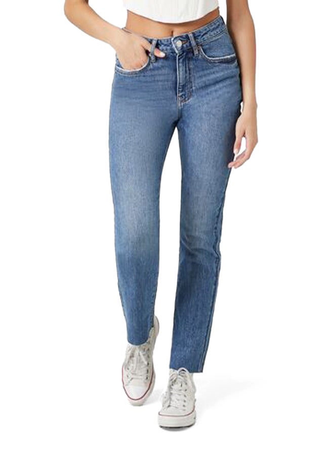 FOREVER 21 جينز مستقيم من الدنيم المطاطي  - Image 2
