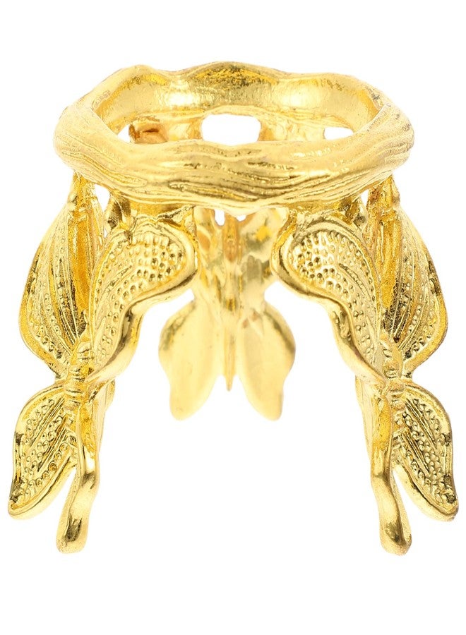 ARTIBETTER Crystal Ball Base Crystal Holder for Stones Sphere Display Stand Sphere Holder Ball Support Wood Tray Decorative - Pedestal Alloy Storage Tray Delicate - Image 1