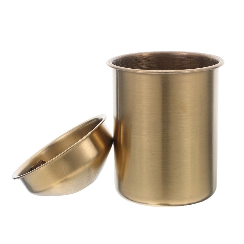 Artibetter Stainless Steel Portable Smokeless Ashtray With Lid For Camping Garden Office Silver - Image 2