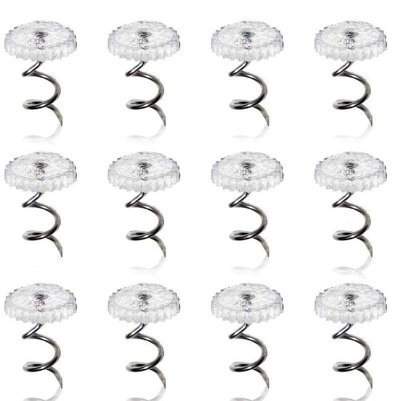 ReNext Fabric Twisty Pins with Clear Heads for Upholstery Bedskirts Slip Covers and Other Materials Sewing Supplies Essential 100 Pack