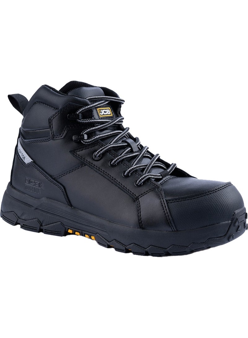 JCB Classic Hybrid 6" Safety Boots for Men JCB-004B | Composite Toe – Waterproof, Oil, Heat, Slip & Puncture Resistant, ASTM F2413-18 Certified, EH – Black - Image 2