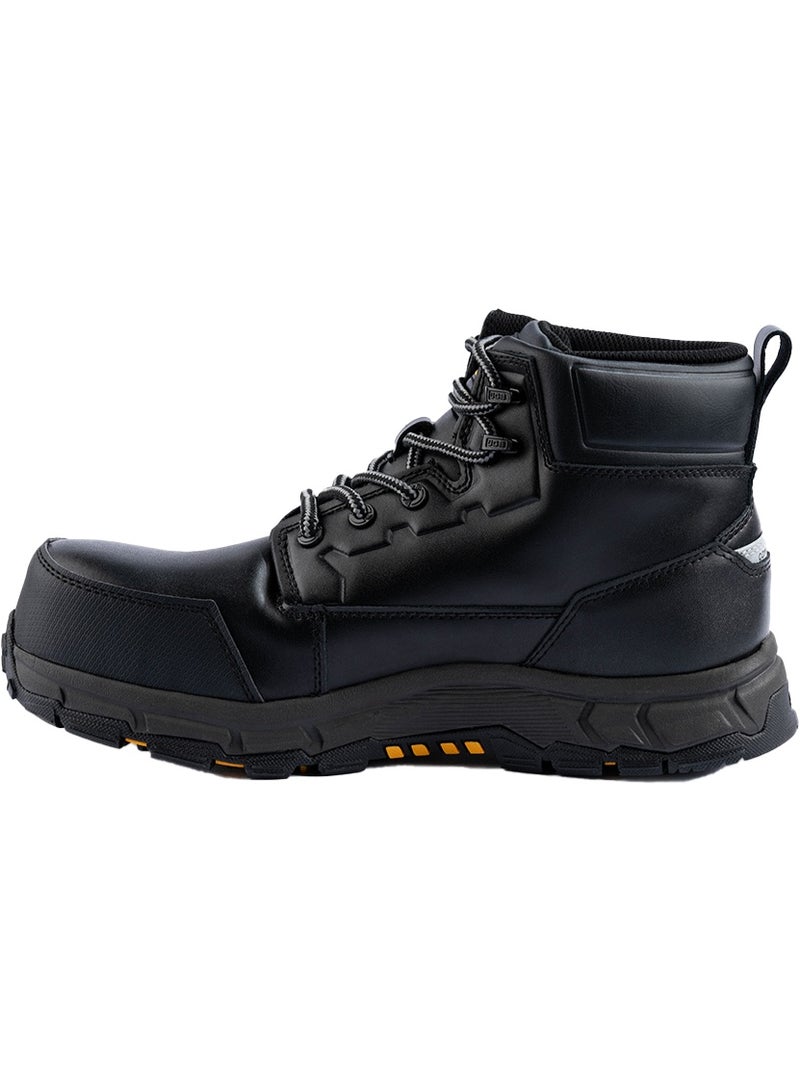 JCB Classic Hybrid 6" Safety Boots for Men JCB-004B | Composite Toe – Waterproof, Oil, Heat, Slip & Puncture Resistant, ASTM F2413-18 Certified, EH – Black - Image 3