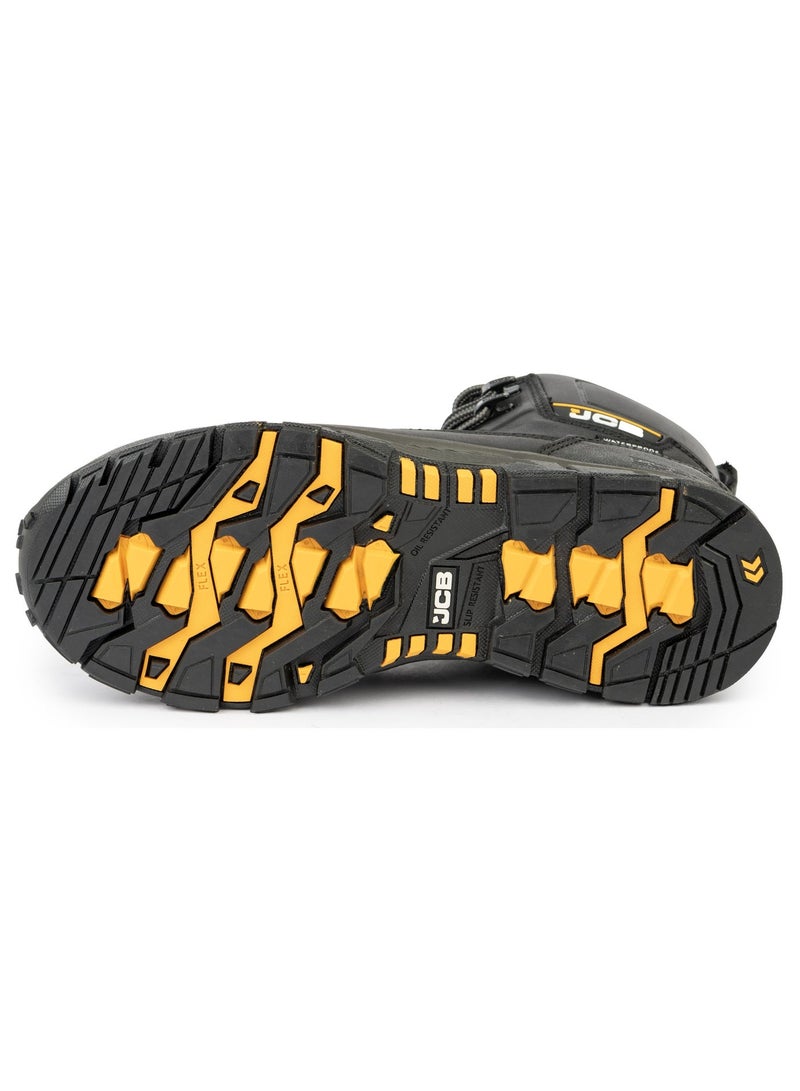 JCB Classic Hybrid 6" Safety Boots for Men JCB-004B | Composite Toe – Waterproof, Oil, Heat, Slip & Puncture Resistant, ASTM F2413-18 Certified, EH – Black - Image 4