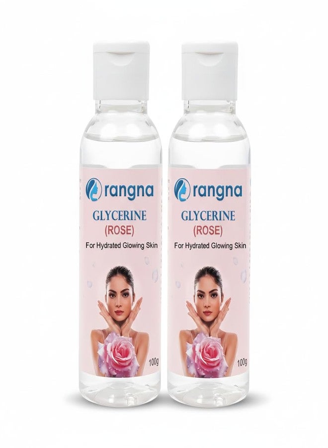 Rangna Glycerine Pure & Refined Liquid, Multi-Purpose Vegetable Glycerine, Used For Chaffing, Moisturizing, Uneven Skin Tone, Dryness, Dark Spot, Wrinkles, Aging, Natural, Soft & Glowing Skin- 100G (RAGL7002, Pack of 2) - Image 1