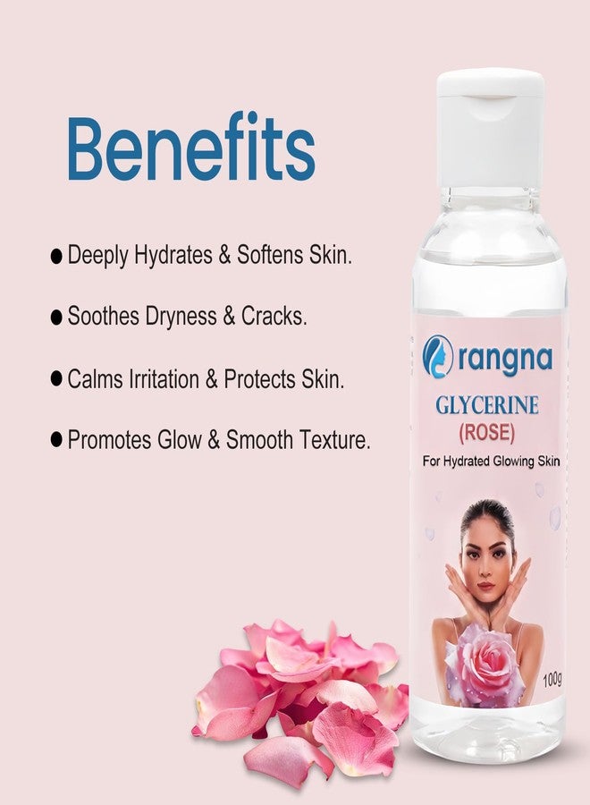 Rangna Glycerine Pure & Refined Liquid, Multi-Purpose Vegetable Glycerine, Used For Chaffing, Moisturizing, Uneven Skin Tone, Dryness, Dark Spot, Wrinkles, Aging, Natural, Soft & Glowing Skin- 100G (RAGL7002, Pack of 2) - Image 4