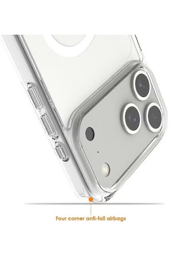 Royalbuckle iPhone 17 Pro MagSafe Clear Case  – Magnetic Transparent Shockproof Cover, Anti-Yellow Slim Fit Protection - Image 4