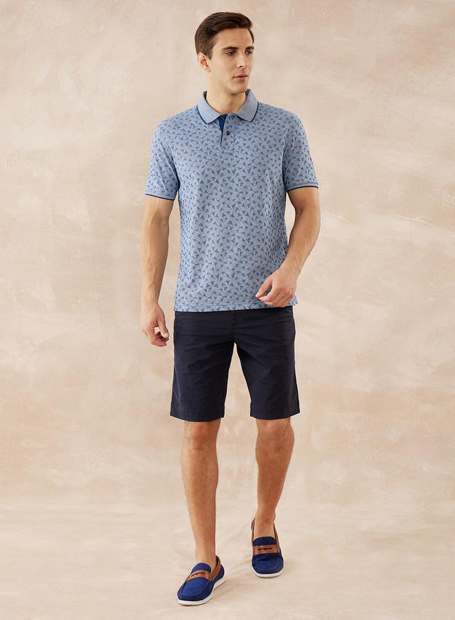 Fahrenheit Textured Print Polo T-shirt - Image 2