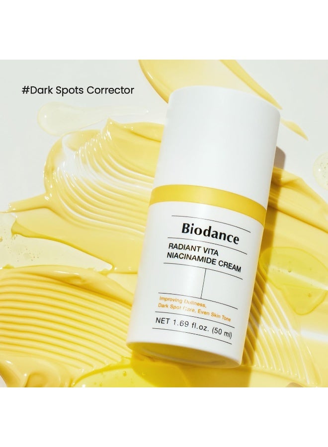 بيودانس BIODANCE Radiant Vita Niacinamide Cream, Brightening, Dark Spot Correcting Facial Moisturizer, Korean Skincare, Stocking stuffers for teen girls | 1.69 fl.oz, 50ml - Image 3