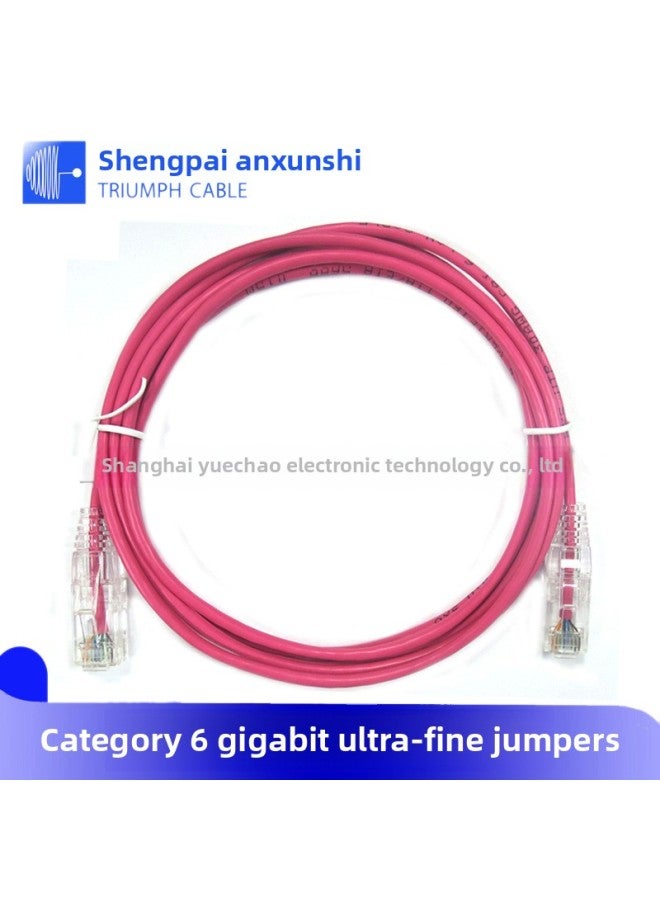Very Fine Six Kinds Of Gigabit Network Cable High-speed Computer Broadband Cable Six Kinds Of Very Fine Network Cable 3 Meters-Color:Black-Line Length:3 M - Image 5