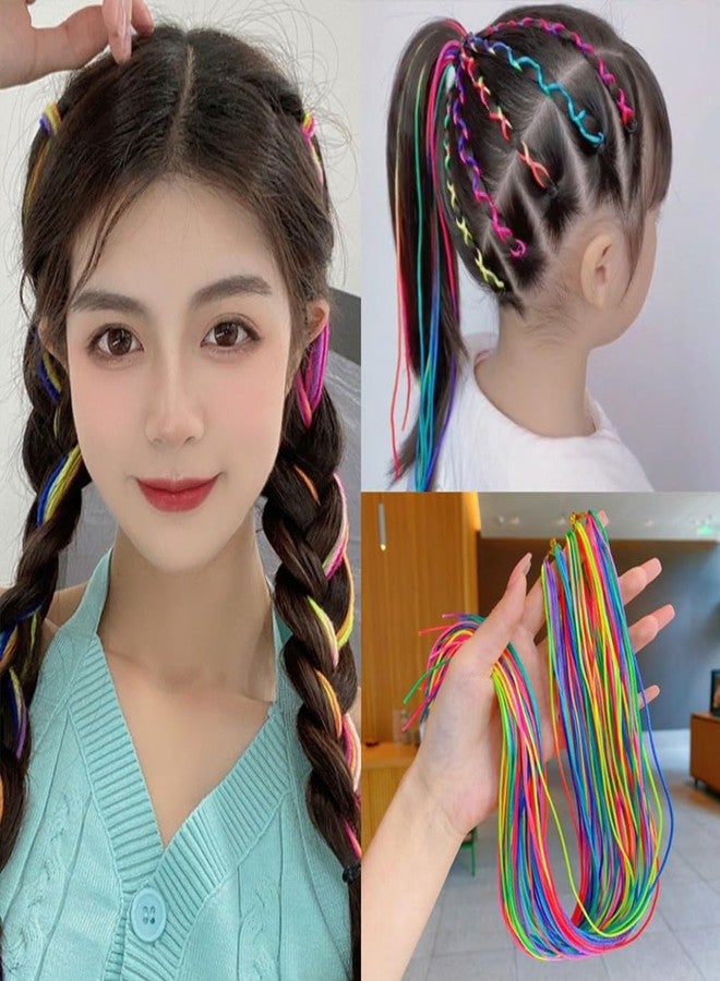 ASVNRES 120 Pcs Colorful Gradient Hair Wrap Assorted Strings, Ropes and Strands - DIY African Girl Hair Accessories (4 Sets) - Image 3