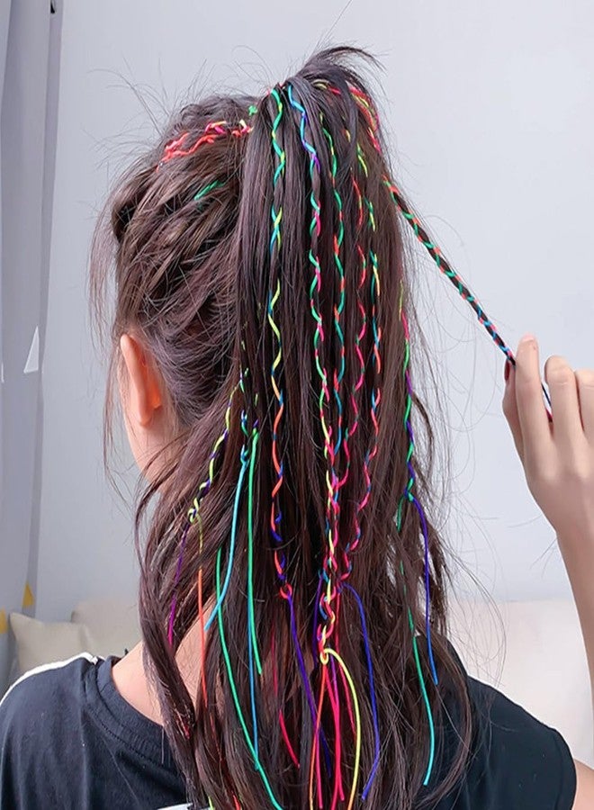 ASVNRES 120 Pcs Colorful Gradient Hair Wrap Assorted Strings, Ropes and Strands - DIY African Girl Hair Accessories (4 Sets) - Image 5
