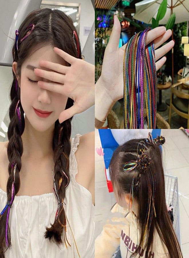 ASVNRES 120 Pcs Colorful Gradient Hair Wrap Assorted Strings, Ropes and Strands - DIY African Girl Hair Accessories (4 Sets) - Image 2