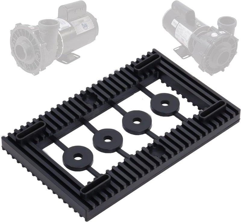 Swess Pool Pump Pad AntiVibration Hot Tub Pump Motor Mount Base Pad for Quiet Effectively Reduce Noise 95 Rubber - Image 1
