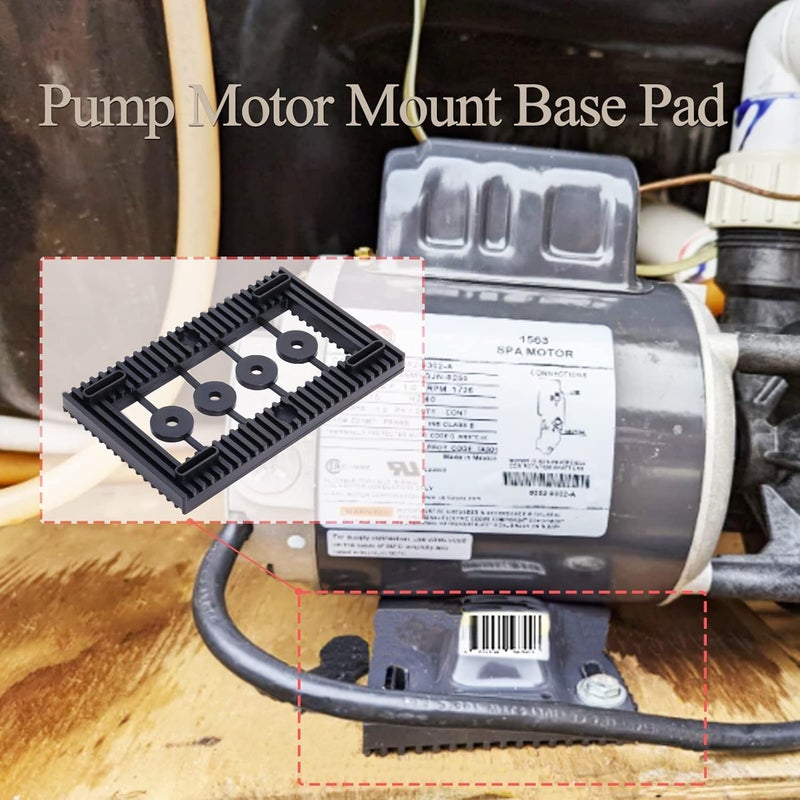 Swess Pool Pump Pad AntiVibration Hot Tub Pump Motor Mount Base Pad for Quiet Effectively Reduce Noise 95 Rubber - Image 5