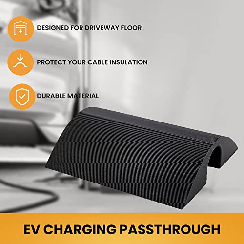 splash n color SplashNColor EV Cable Protector | Garage Door Cable Pass Through | Charging Cable Protector | Under Garage Door EV Cable Pass | Garage Door EV Cable Protector | Tesla Garage Door Cable Protector - Image 5