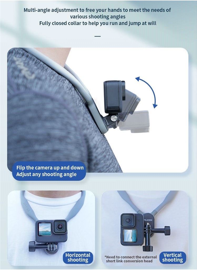 TELESIN - TELESIN Magnetic Neck Hanging Camera Holder for GoPro Insta360 DJI Action Camera - Image 1