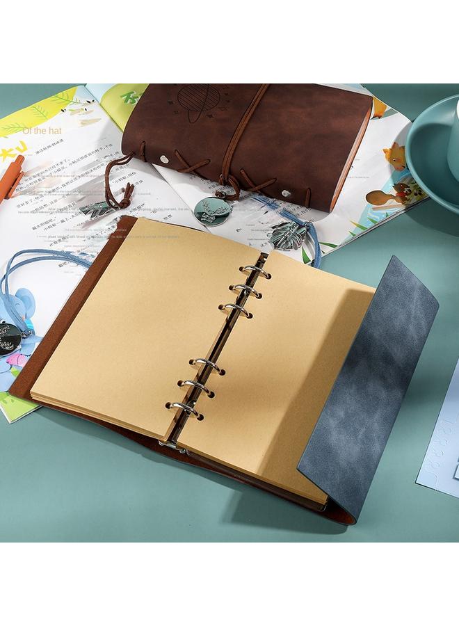 Bluejw A6 Loose-leaf Notebook Simple Ins Style Hand Book Original Japanese Hand Book Suit Girl Cute Student - Image 3